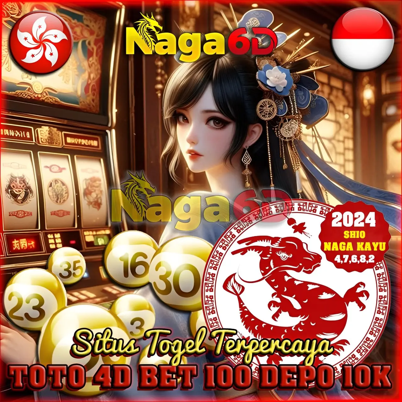 NAGA6D: Situs Toto 4D Bet 100 Perak Togel Deposit 10k Terpercaya